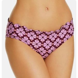 Kate Spade Scalloped Hipster Bikini
Bottom, Women's Size L, Raisin - NEW